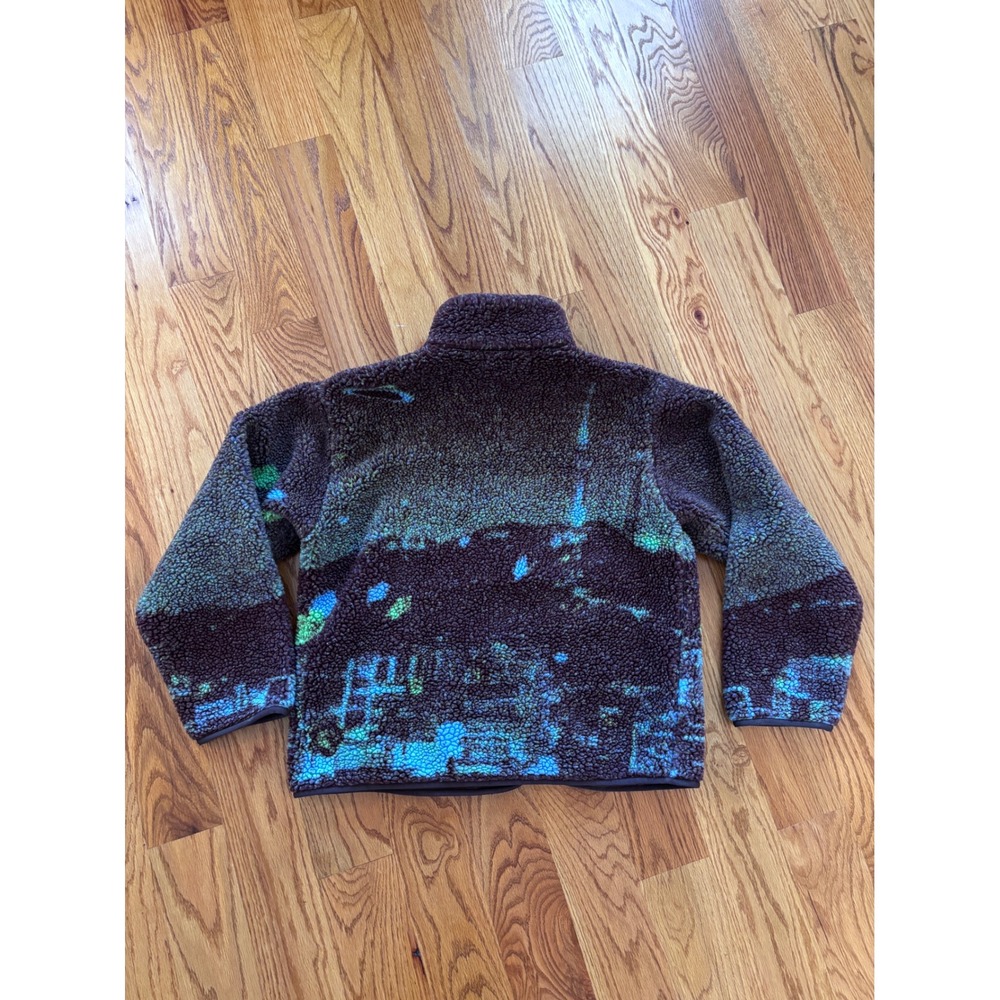 Sundae School Namsan Tower Fleece Jacket Multicolor Alien Space Zip Up Mens M‎ - Picture 12 of 13